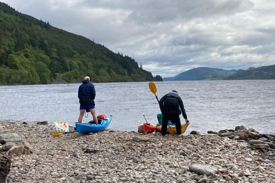 Kayaks on Loch Ness